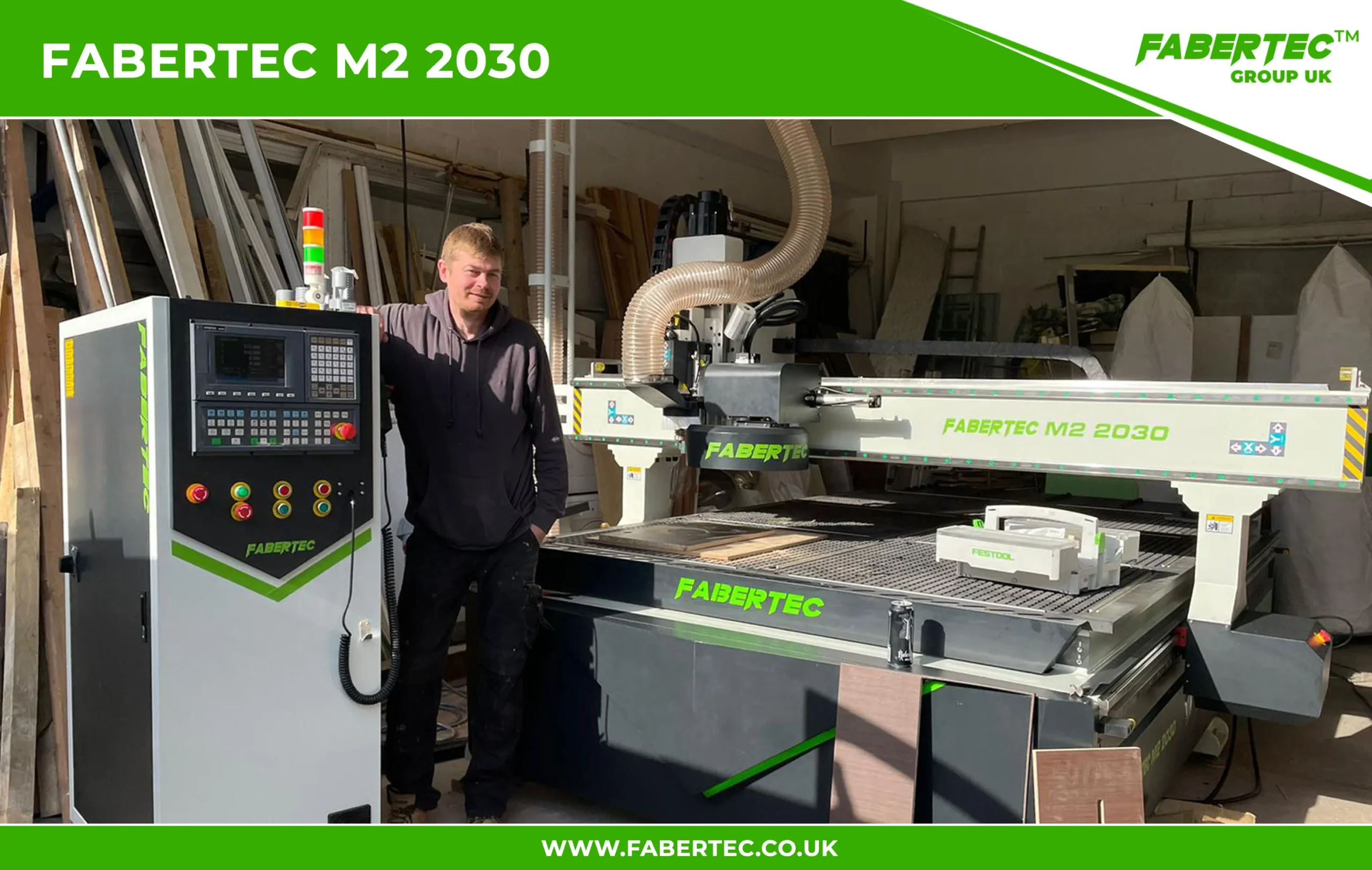 Fabertec M2 2030 CNC Centre Router Installation