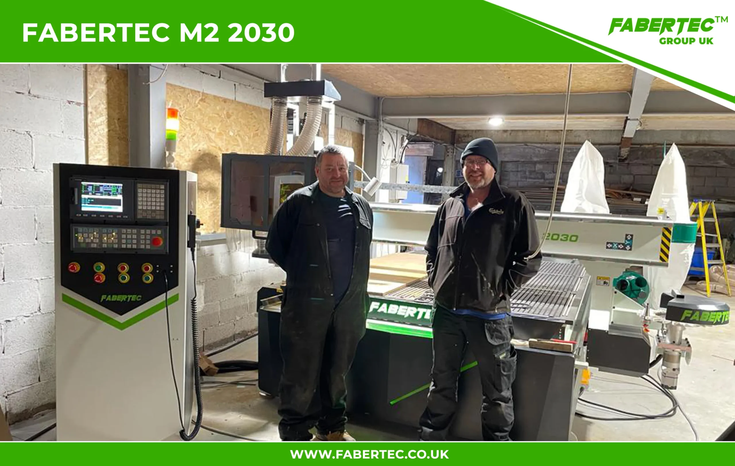 Fabertec M2 2030 CNC Centre Router Installation