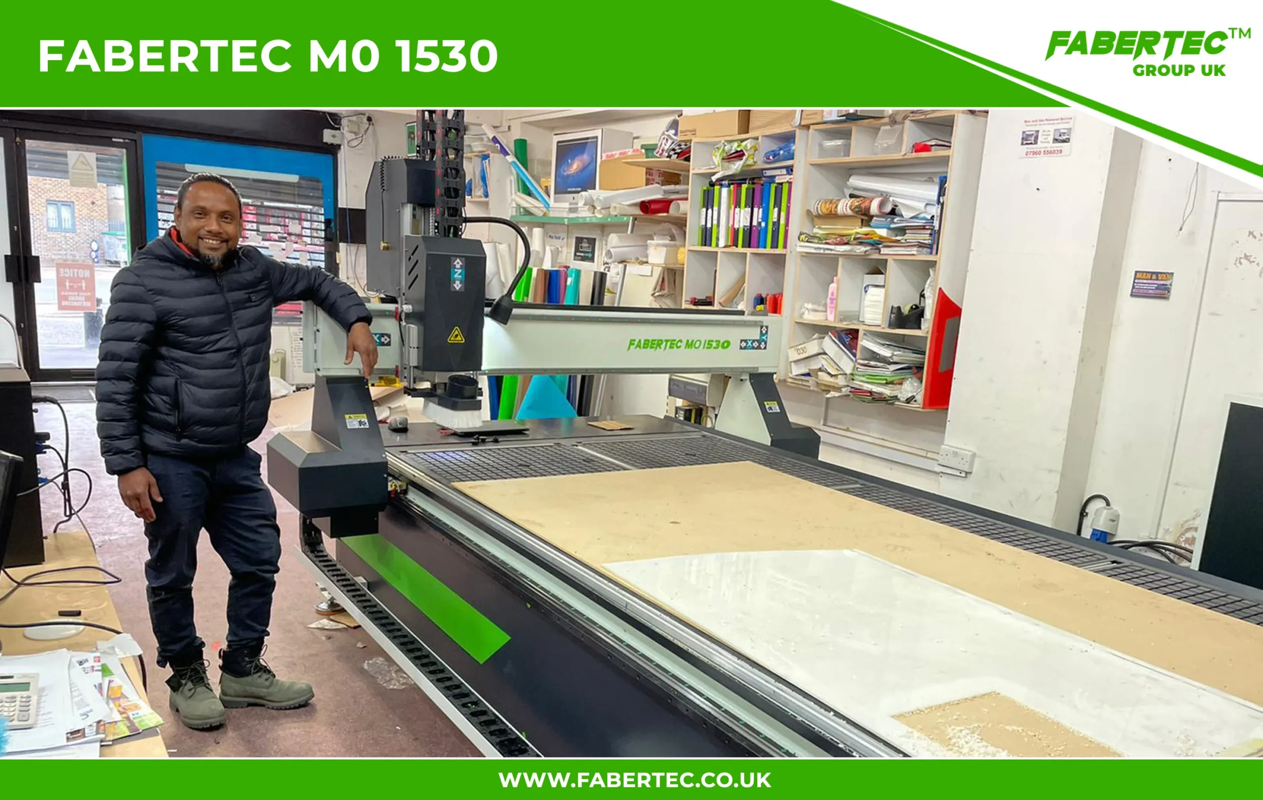 Fabertec M0 1530 CNC Centre Router Installation