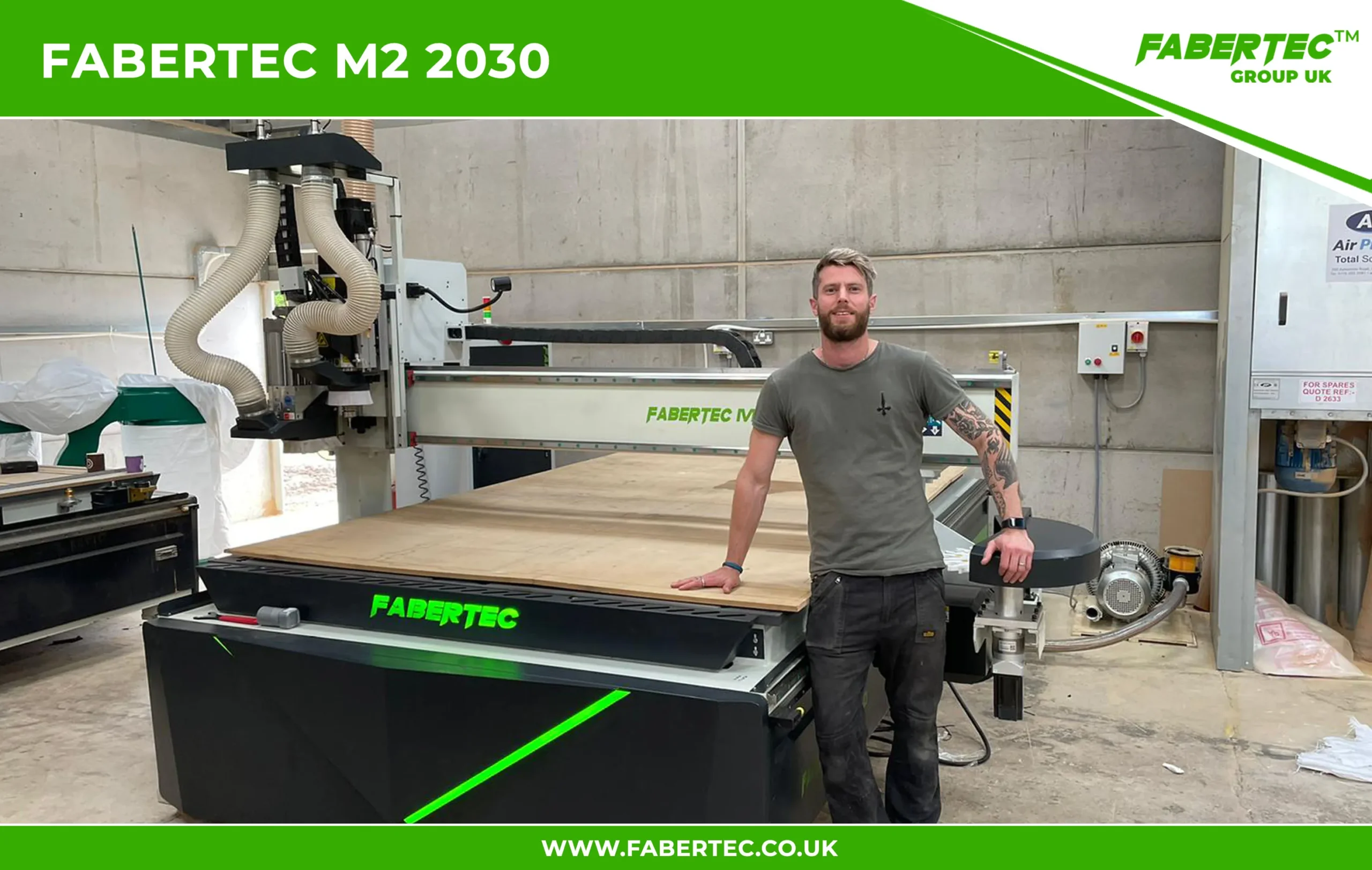 Fabertec M2 2030 CNC Centre Router Installation