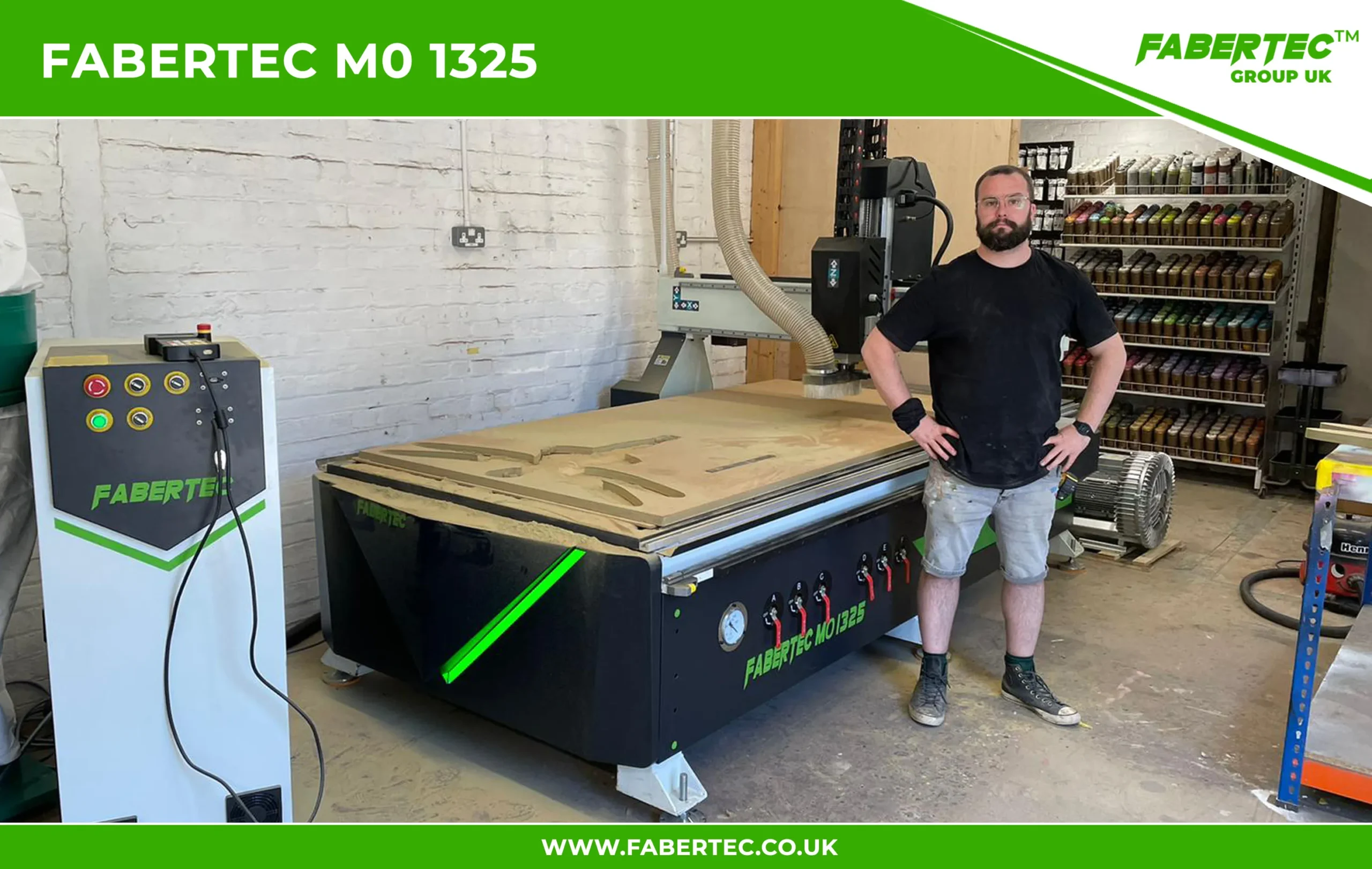 Fabertec M0 1325 CNC Centre Router Installation