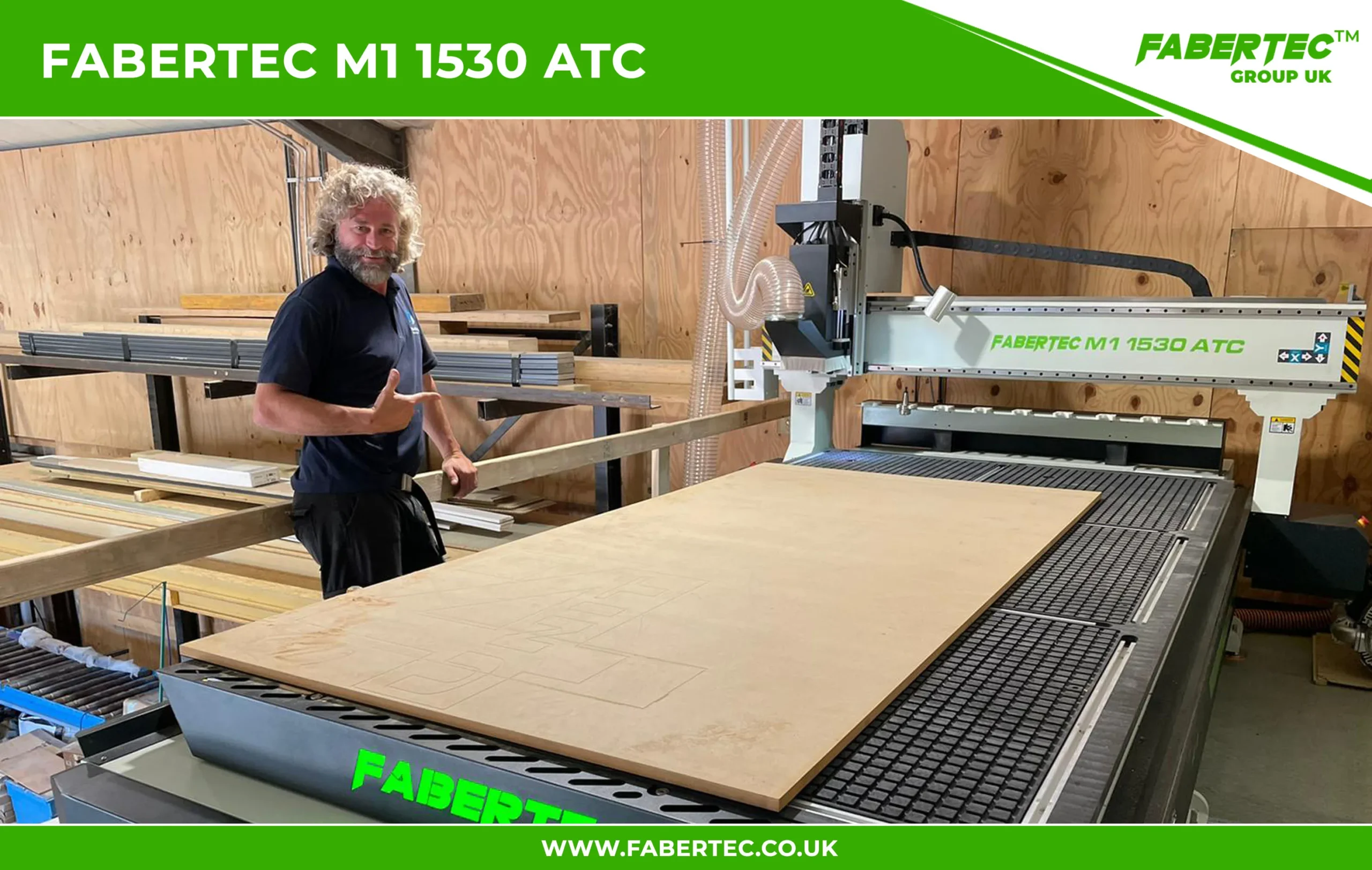 Fabertec M1 1530 CNC Centre Router Installation