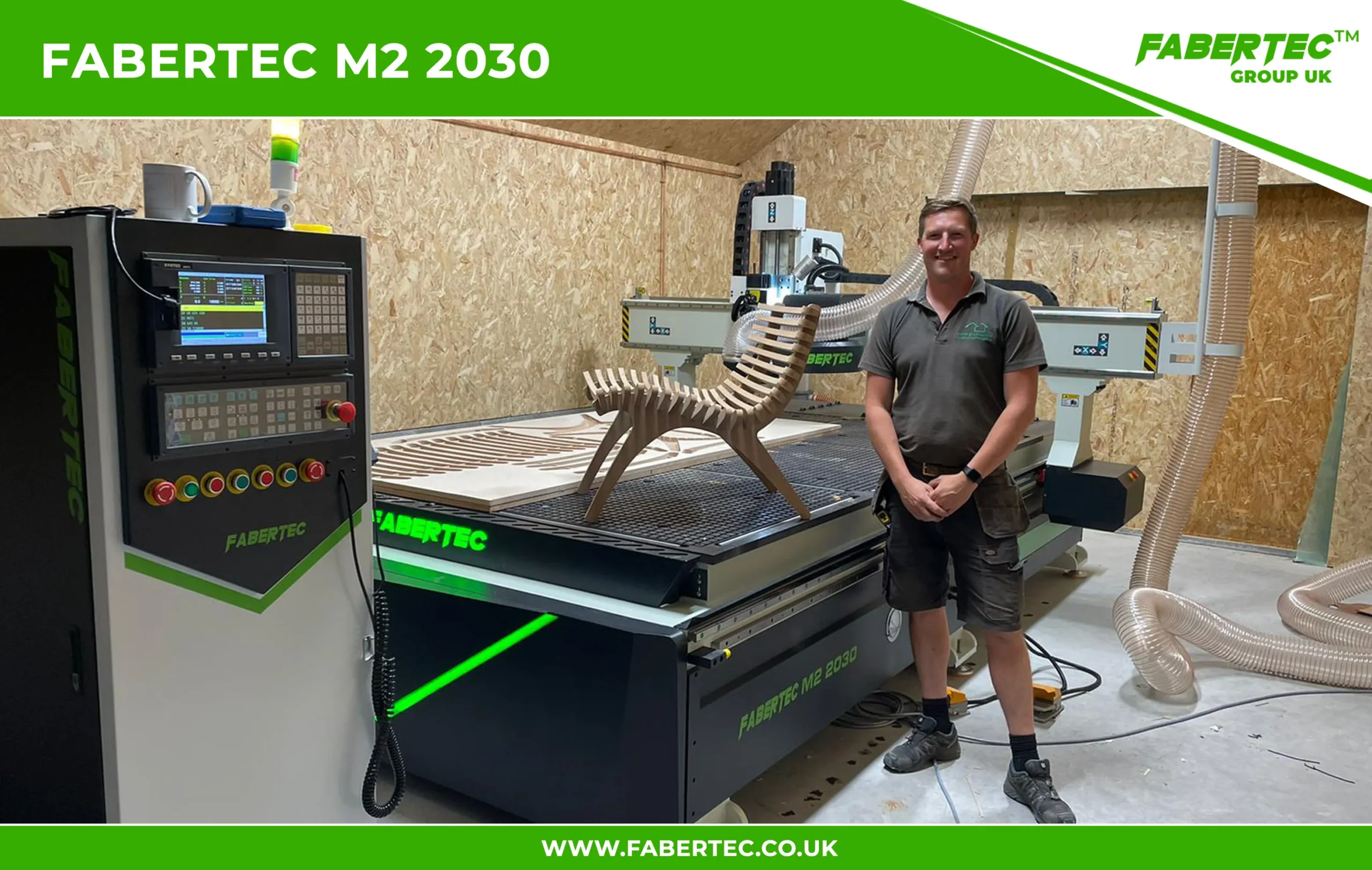 Fabertec M2 2030 CNC Centre Router Installation