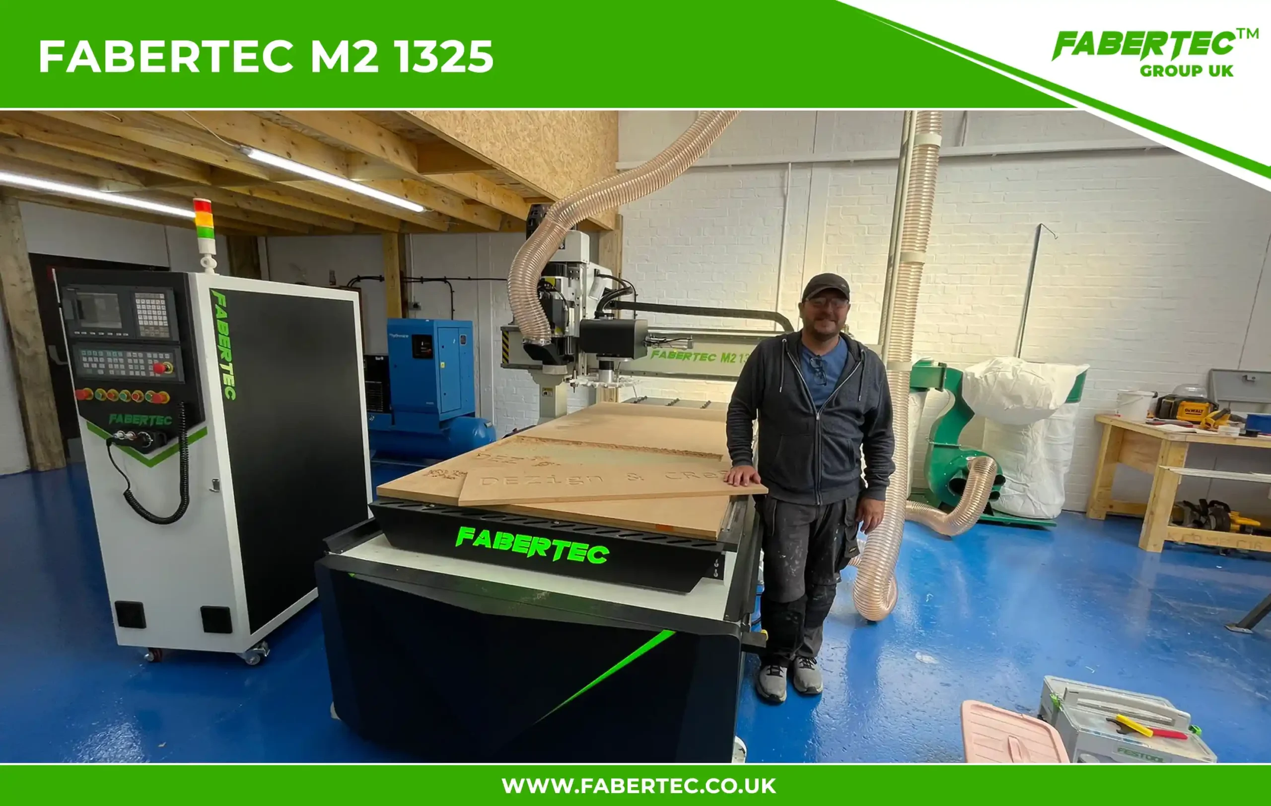 Fabertec M2 1325 CNC Centre Router Installation