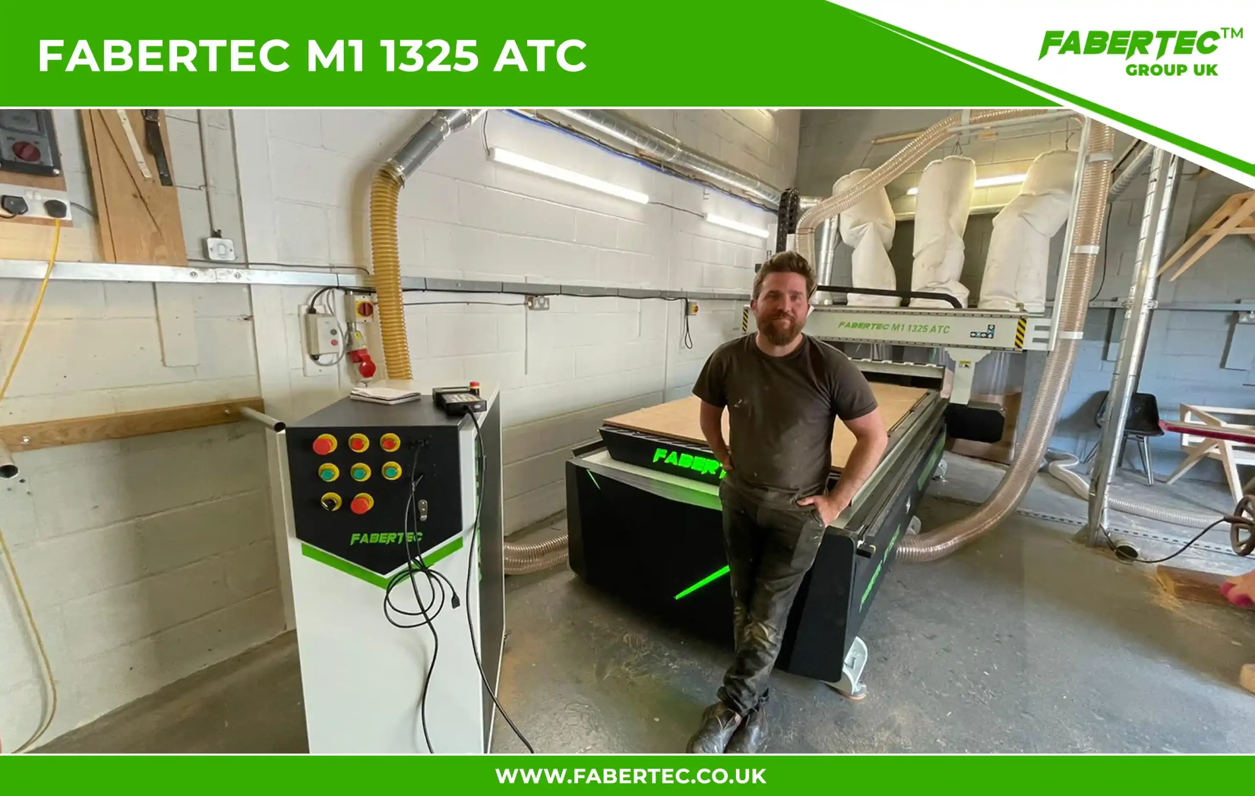 Fabertec M1 1325 ATC CNC Centre Router Installation