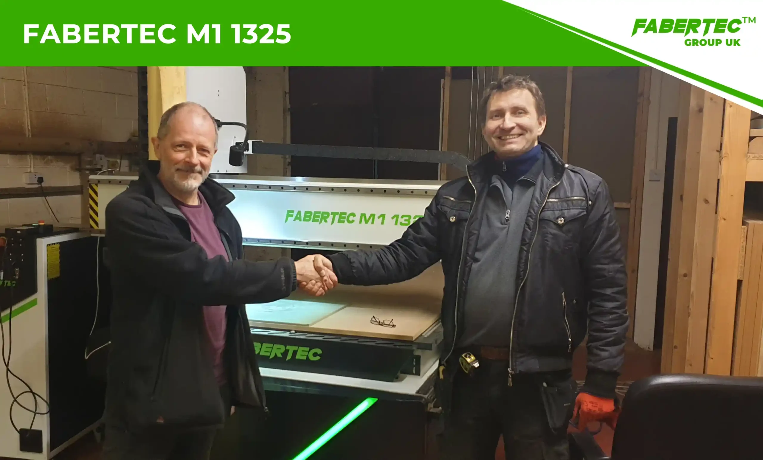 Fabertec M1 1325 CNC Centre Machine Installation