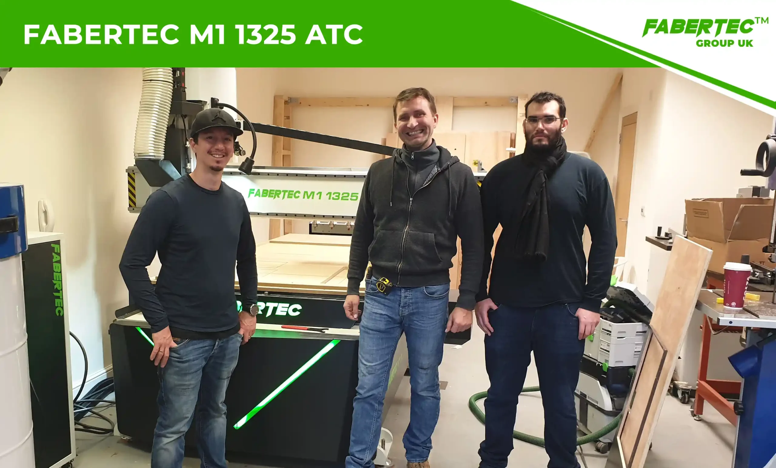 Fabertec M2 1325 CNC Centre Router Installation