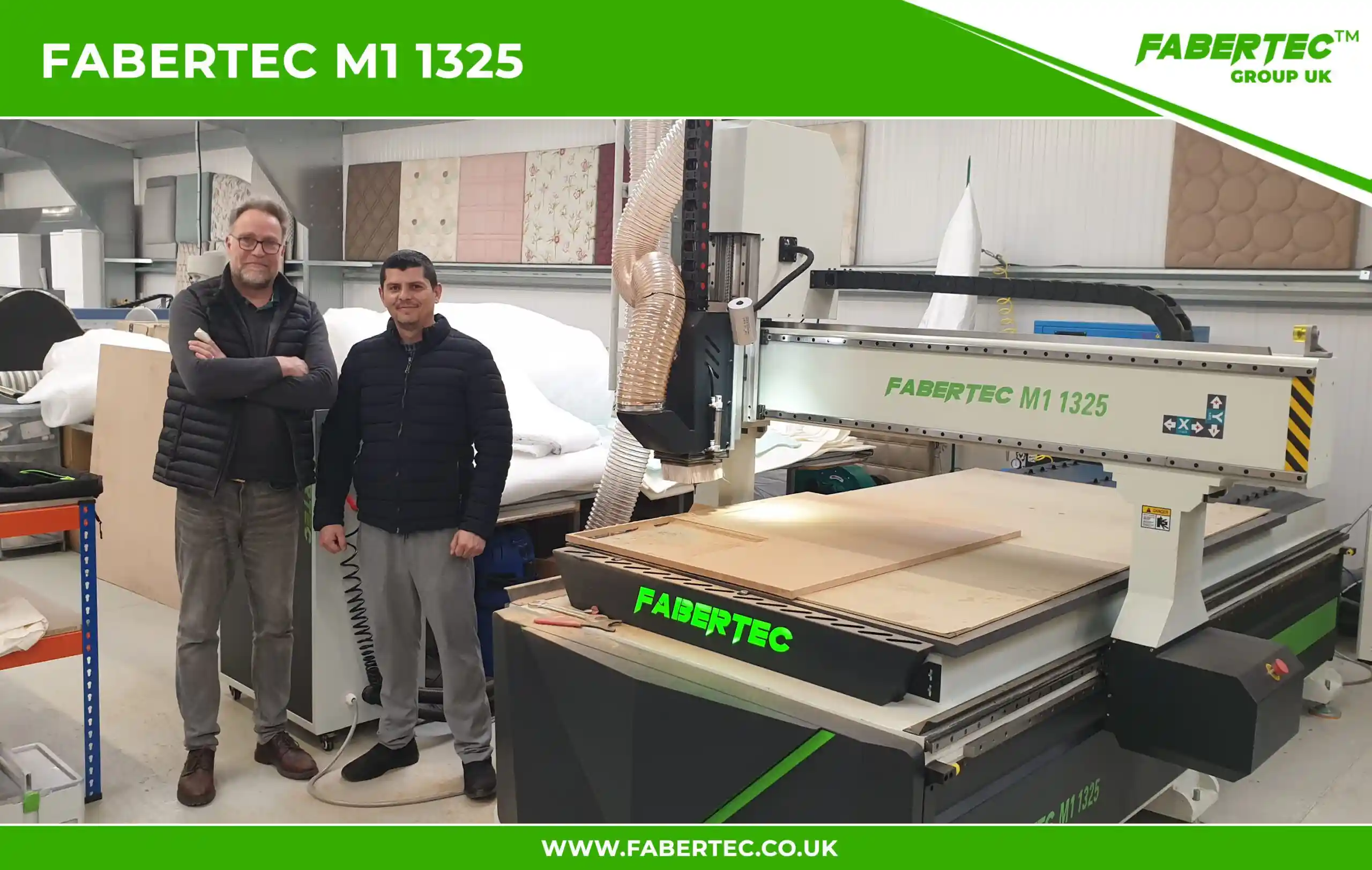 Fabertec M1 1325 CNC Centre Router Installation