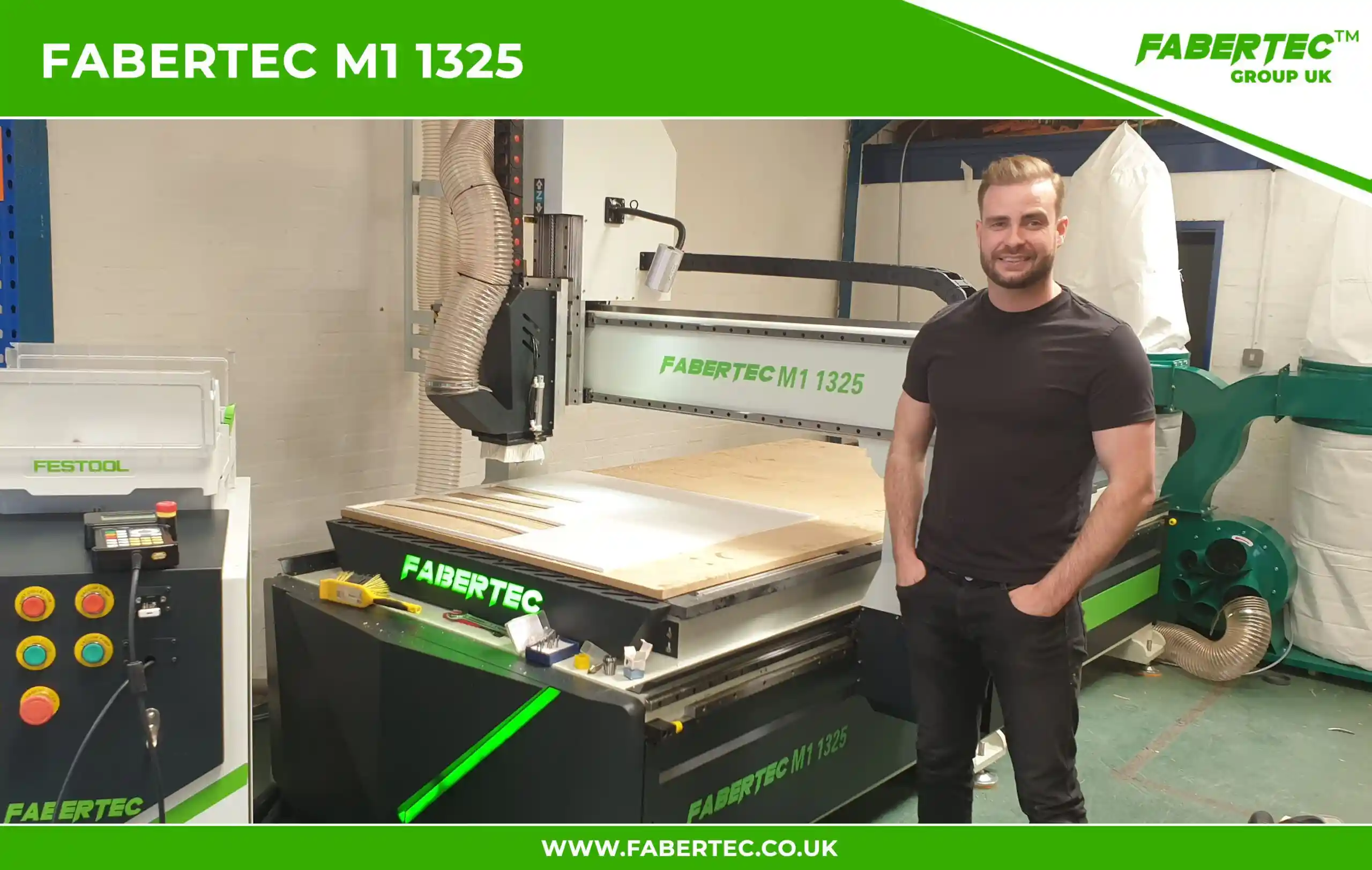 Fabertec M1 1325 CNC Centre Router Installation