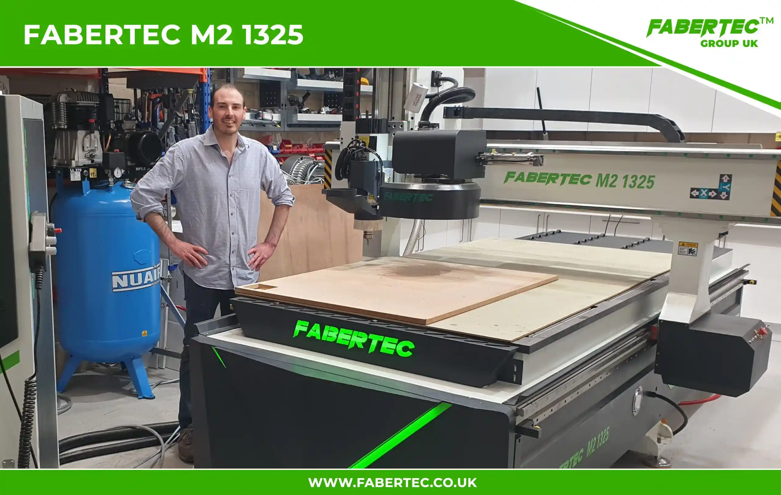 Fabertec M2 1325 CNC Centre Router Installation