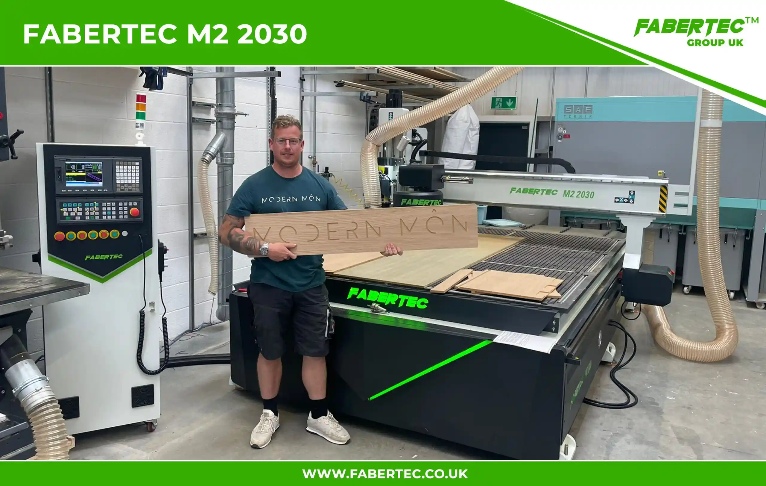 Fabertec M2 2030 CNC Centre Router Installation