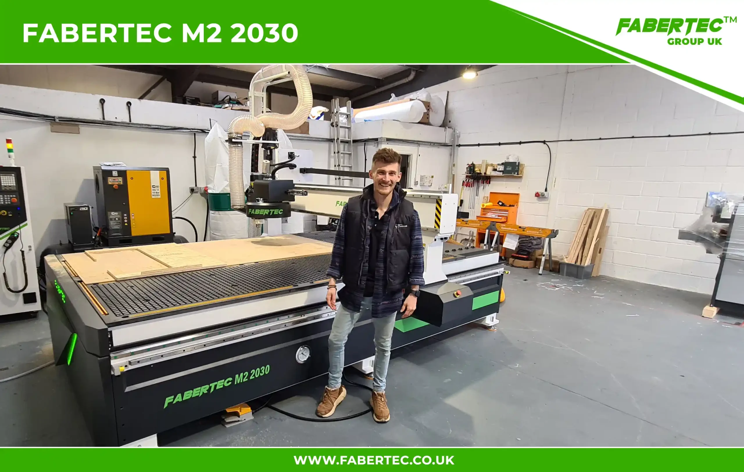 Fabertec M2 2030 CNC Centre Router Installation