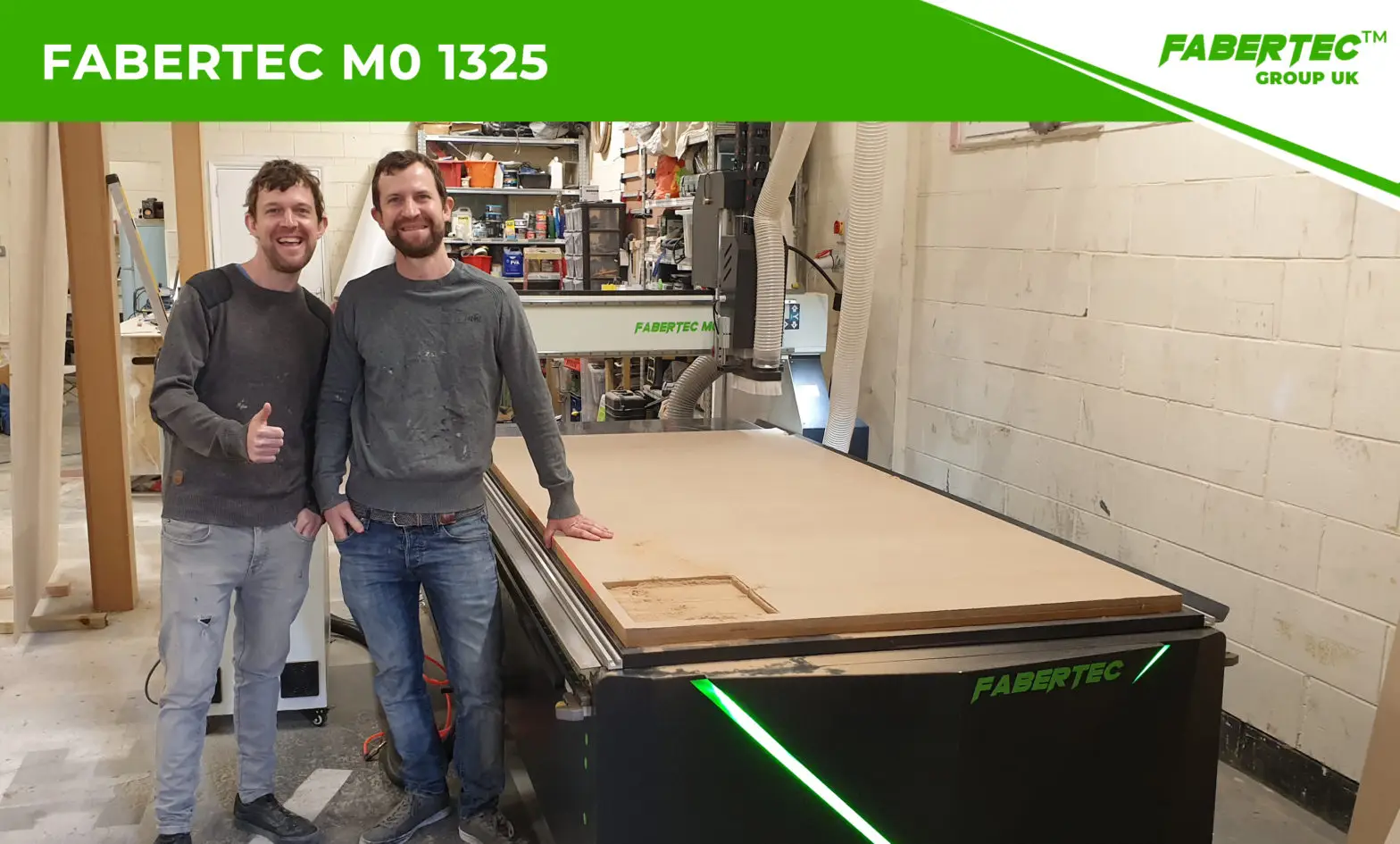 Fabertec M0 1325 CNC Centre Router Installation