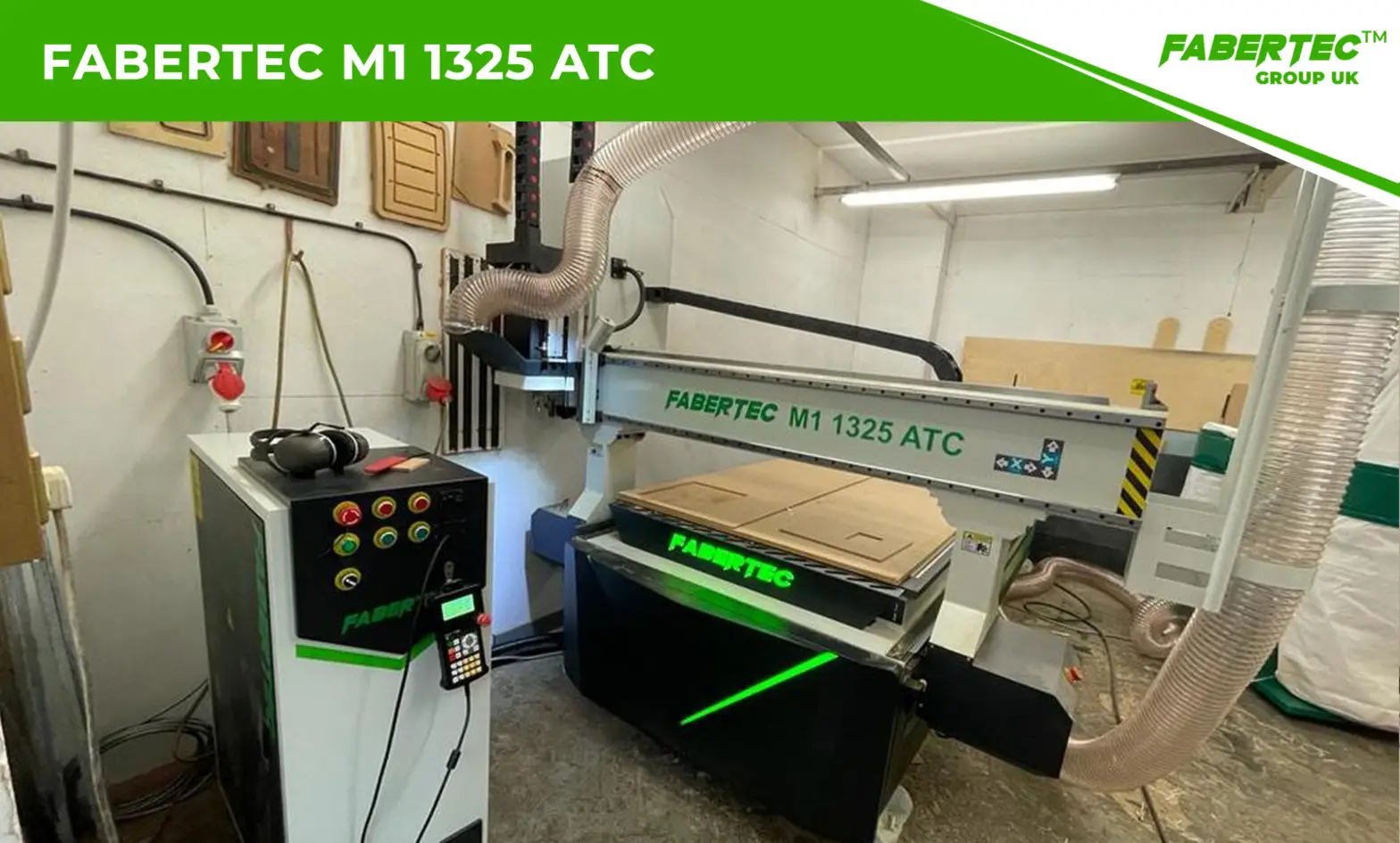 Fabertec M1 1325 ATC CNC Centre Router Installation