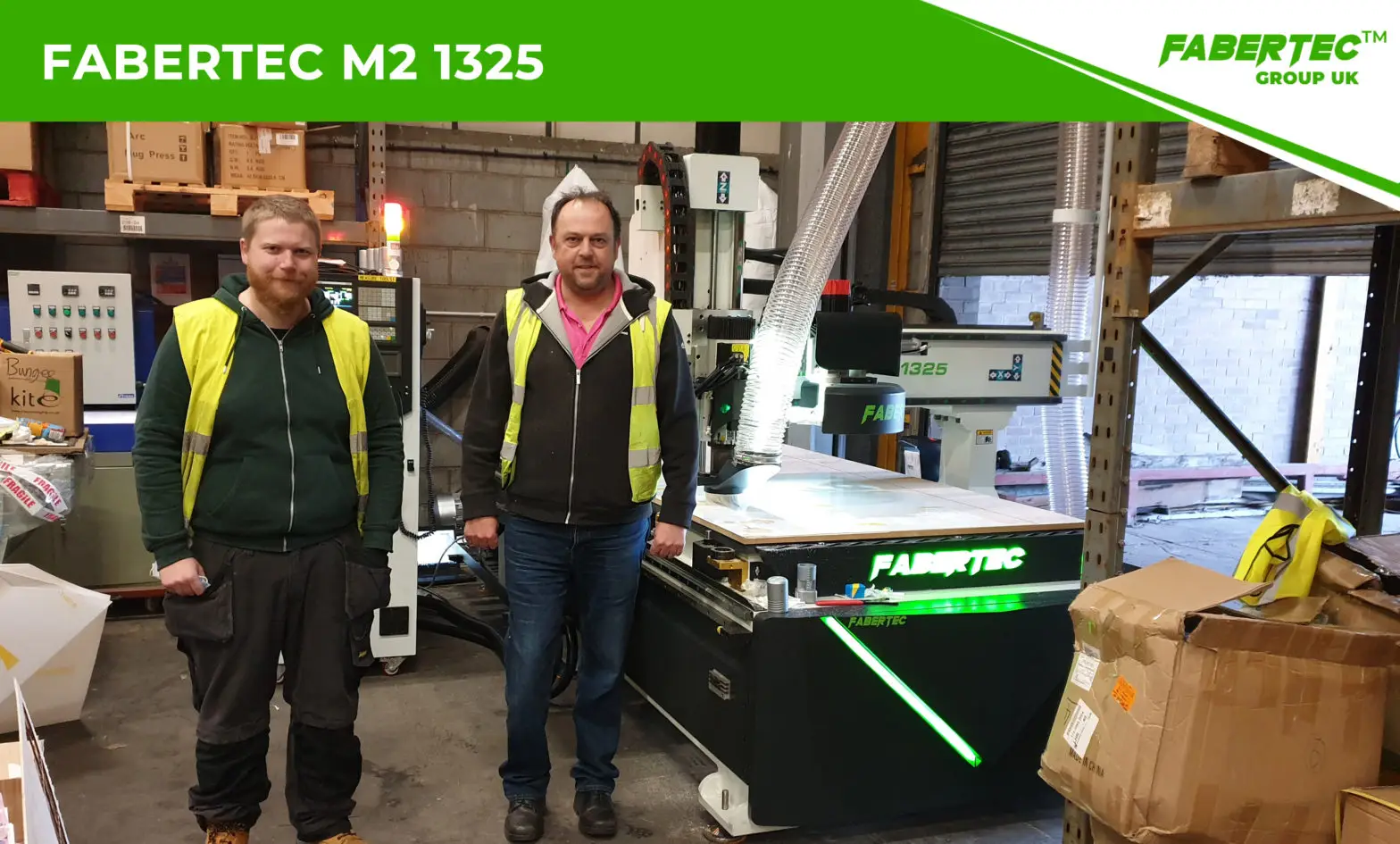 Fabertec M2 1325 CNC Centre Router Installation