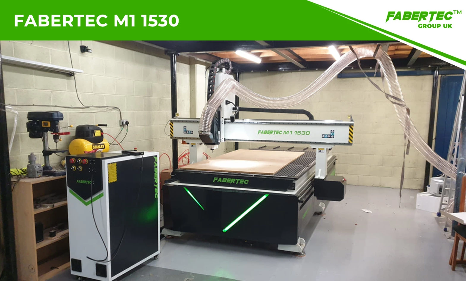 Fabertec M1 1530 CNC Centre Router Installation