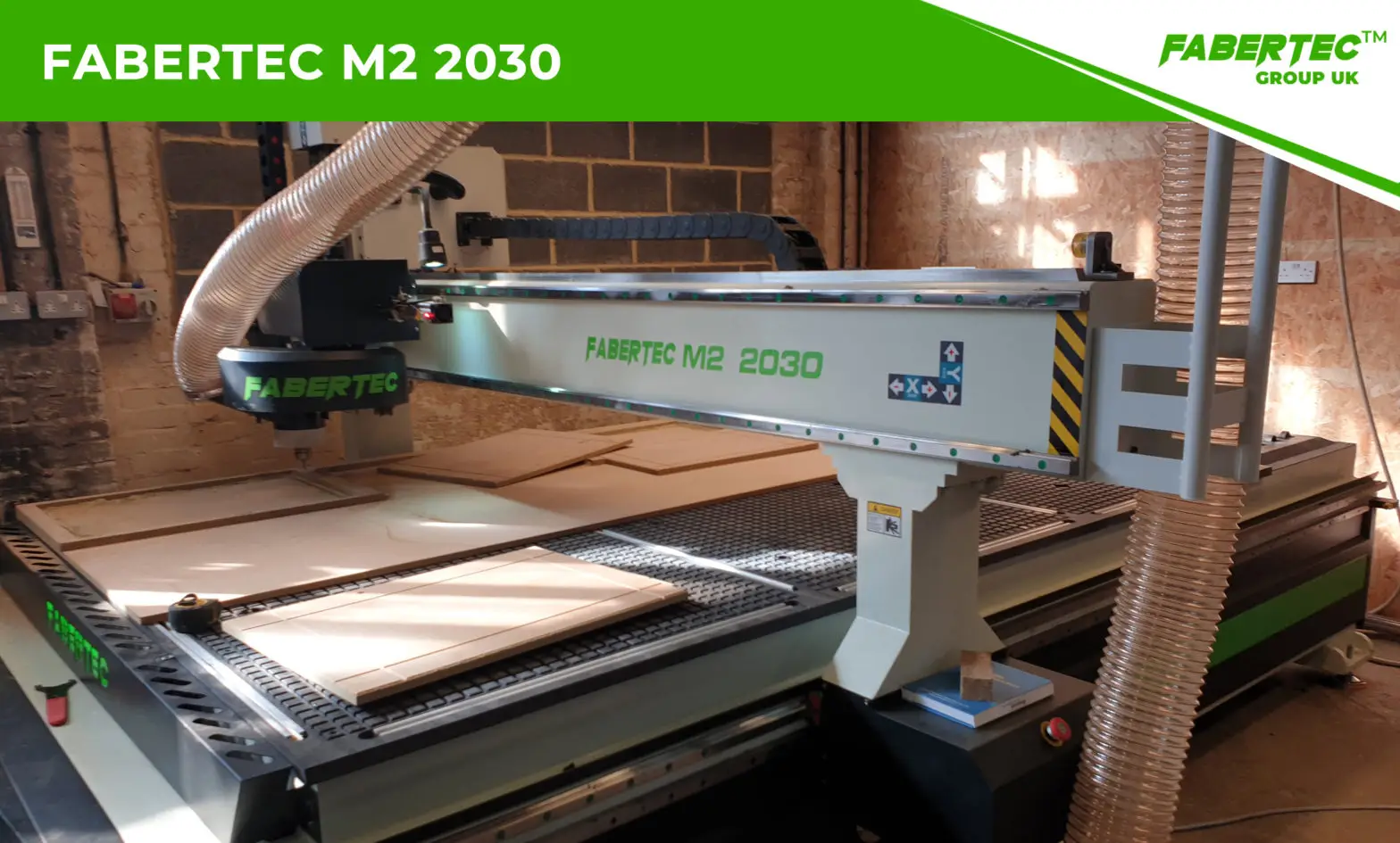 Fabertec M2 2030 CNC Centre Router Installation