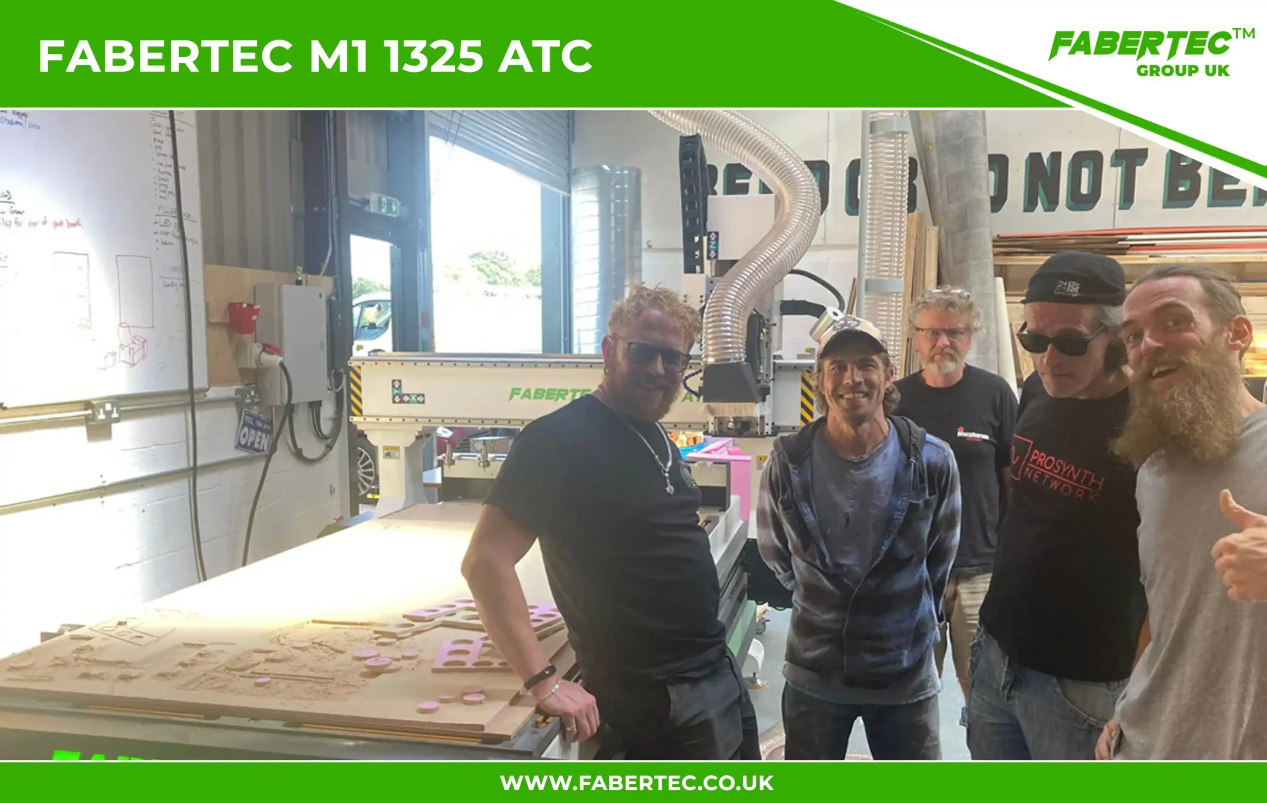 Fabertec M1 1325 ATC CNC Centre Router Installation