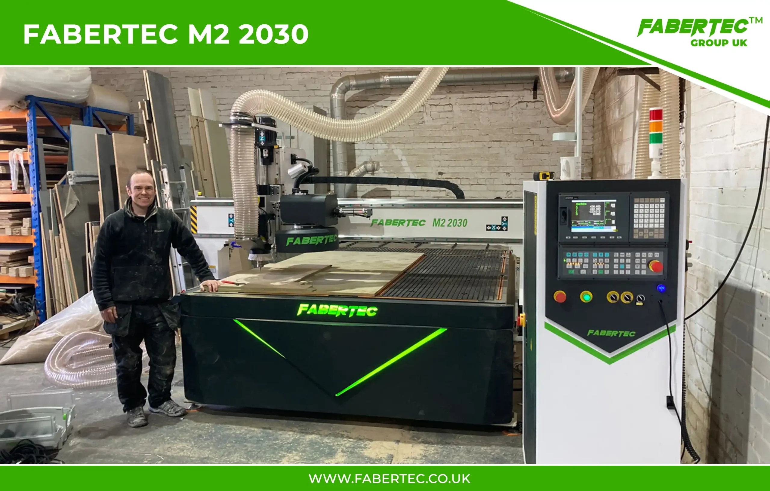 Fabertec M2 1325 CNC Centre Router Installation