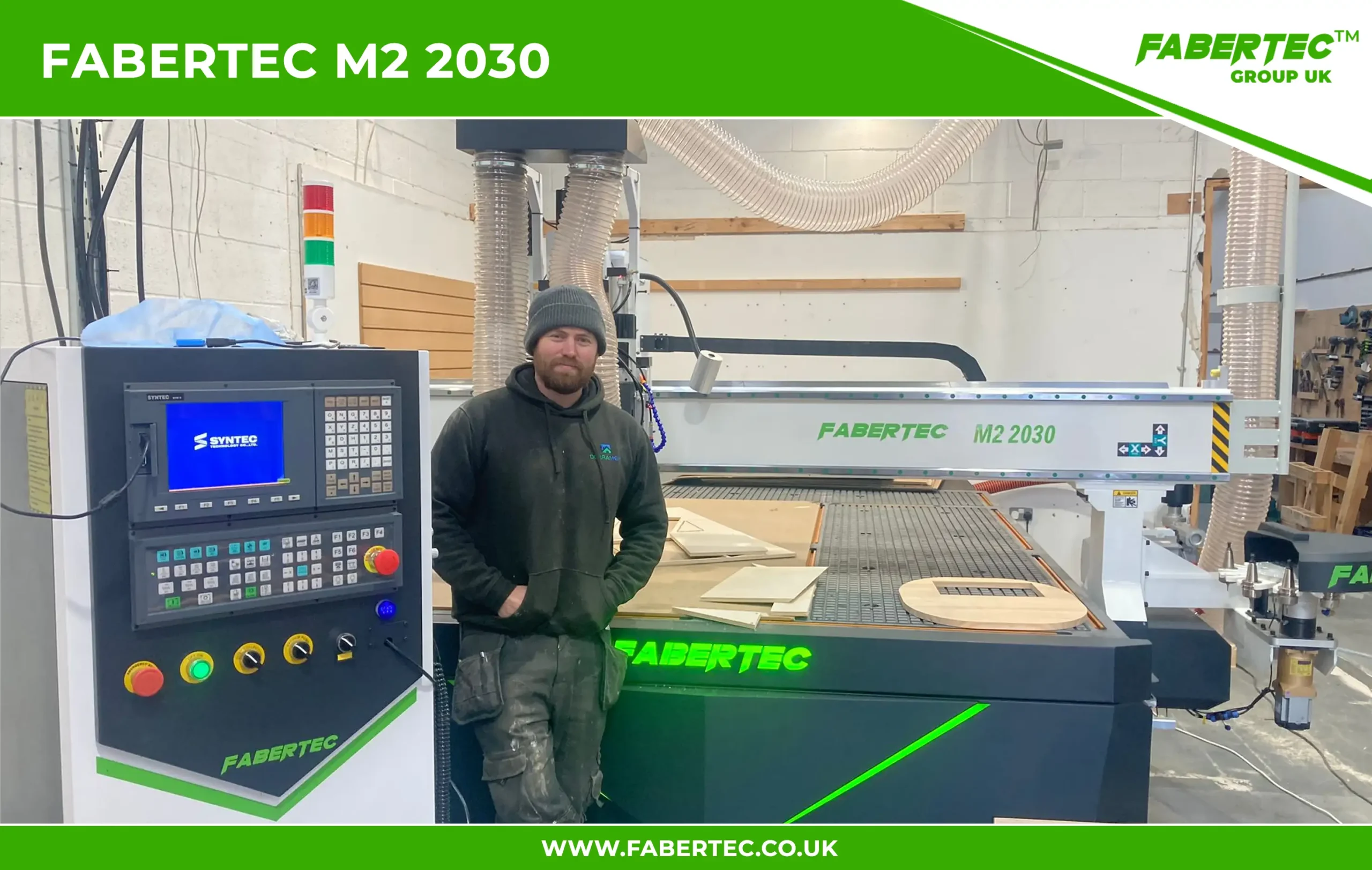 Fabertec M2 2030 CNC Router Fabertec Installtion in nottingham