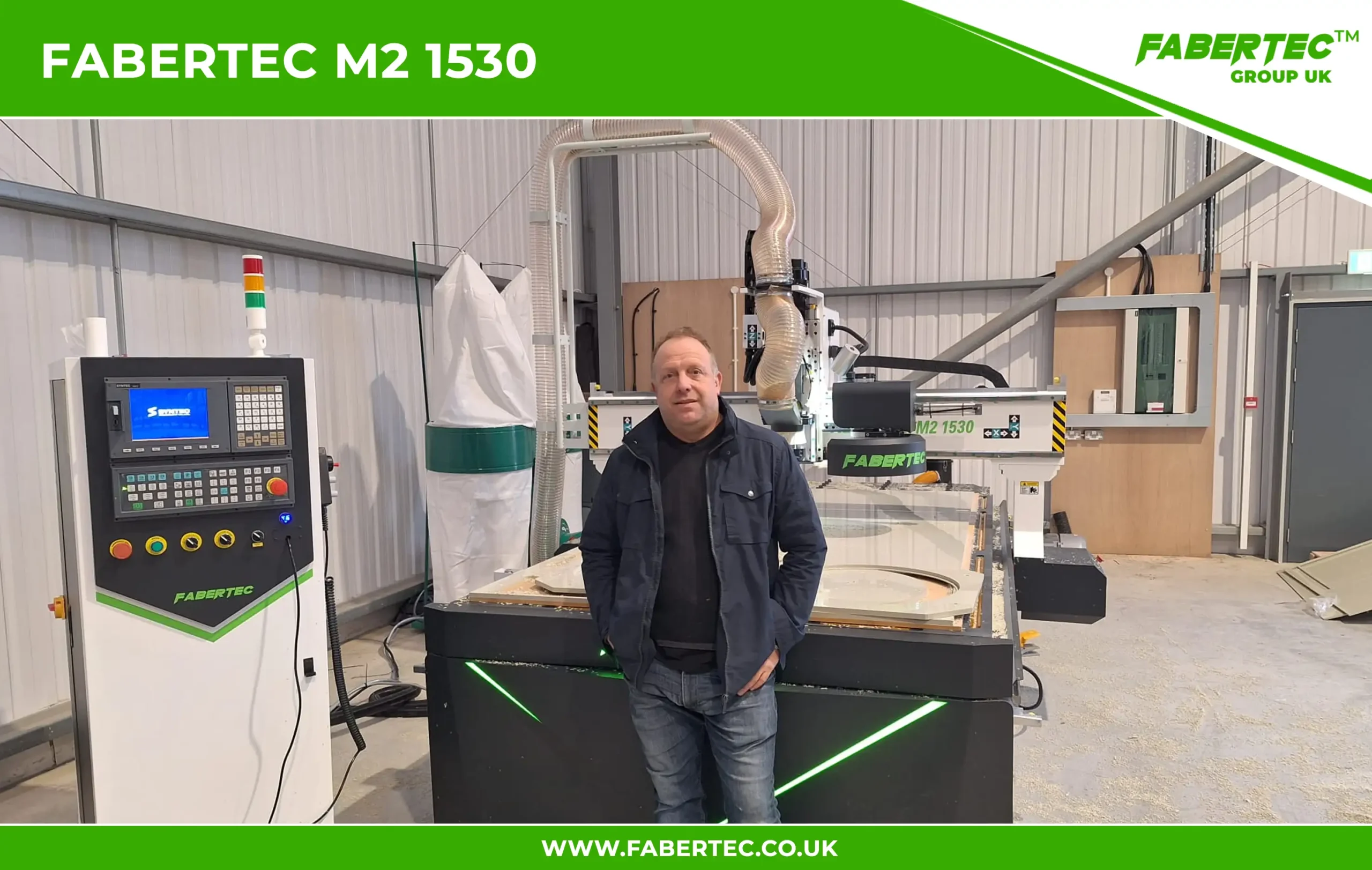 fabertec m2 1530 cnc router machine installation doncaster