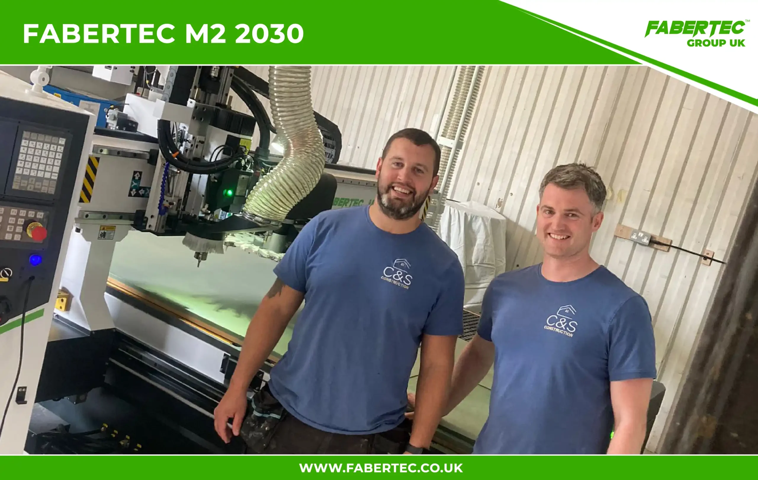 Fabertec m2 2030 cnc router installation in skipton